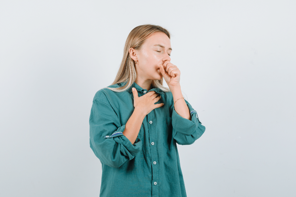 falta de ar ao tossir